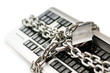 Concept of internet security with padlock and keyboard Concept of internet security with padlock and keyboard
