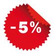 Vektor: Minus 5 % Minus 5 %