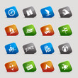 Cut Squares - Vacation icons Cut Squares - Vacation icons