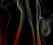 Abstract background of beautiful color smoke waves.