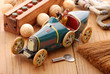 automobile di latta a molla - quattro