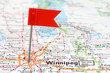 Winnipeg on map