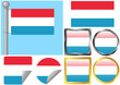 Flag Set Luxembourg