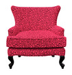 red sofa isolated