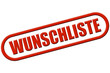 Stempel rot rel WUNSCHLISTE