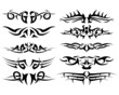 tribal tattoo set