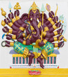 Indian God Ganesha or Hindu God Named Vira Ganapati