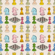 cartoon chess seamless pattern