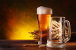 Still Life with a draft beer