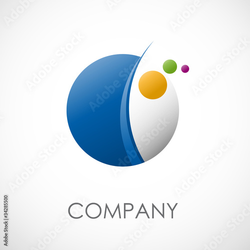 Vektor: Logo abstract spheres and planets # Vector Logo abstract spheres and planets # Vector