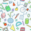 Seamless pattern: Mathematics at school (color) Seamless pattern: Mathematics at school (color)