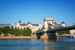Chain Bridge and Gresham Palace in Budapest. Chain Bridge and Gresham Palace in Budapest.
