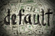 Default of USA dollar currency concept photo Default of USA dollar currency concept photo