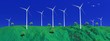 Wind turbines in nature