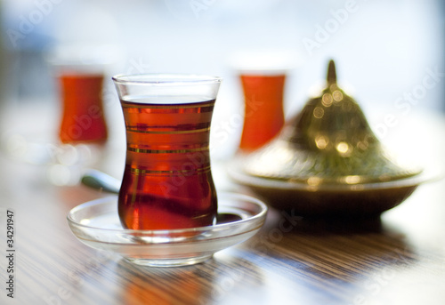Photo: Traditional turkish tea Traditional turkish tea