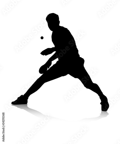 Vector: Tischtennisspieler Tischtennisspieler