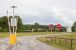 Stop sign and clearway sign near barrier gate Stop sign and clearway sign near barrier gate