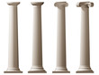 Roman Doric and Ionic columns