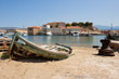 Old fishing boat. Chania, Crete, Greece
