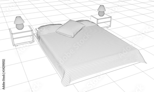 Illustration: modelado cama modelado cama