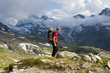 Wanderung in den Alpen