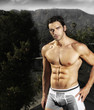 Male fitness model