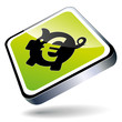 Sparschwein - icon - grün Sparschwein - icon - grün