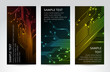 Set of modern technical banners