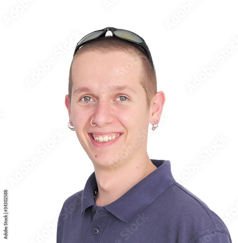 Foto: Young modern pierced man Young modern pierced man