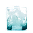 Empty glass with ice