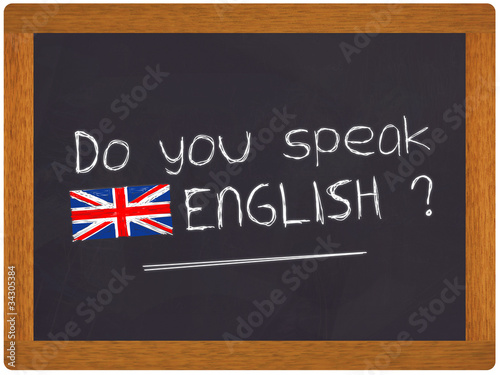 Illustration: Ardoise - Do you speak english ? Ardoise - Do you speak english ?