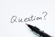 The word Questions concept of making inquries
