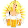 Ragazza Bionda con Birra-Blond Girld and Beer-Oktoberfest-Vector Ragazza Bionda con Birra-Blond Girld and Beer-Oktoberfest-Vector
