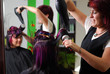 Haare föhnen