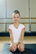 portrait of gymnast girl
