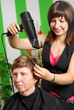 Haare föhnen