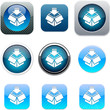 Package blue app icons.