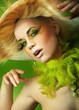 Portrait of a blond beauty
