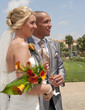 Bride and Groom in the Sunshine
