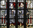 Glasfenster Martin Luther und Martin Rinckart