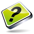 Fragezeichen - icon - grün Fragezeichen - icon - grün