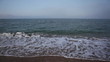 Mediterranean beach close to dusk
