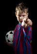 Photo: soccer kid points to you soccer kid points to you