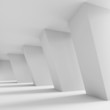 White Futuristic Corridor White Futuristic Corridor