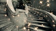 Video: Star glitter object flying through urban scene Star glitter object flying through urban scene