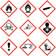 GHS Kennzeichen Set Sammlung Symbole Piktogramme