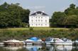 White house by the river Thames