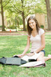 A pretty young college or high school student A pretty young college or high school student