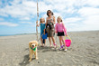 Family at the beach