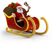 Santa in his sleigh Santa in his sleigh